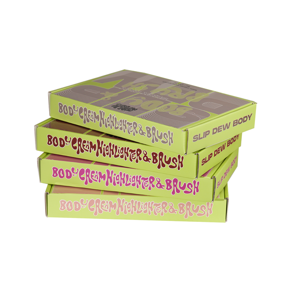 Slip Dew Body Cream Highlighter With Free Body Brush