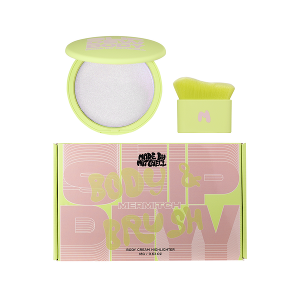 Slip Dew Body Cream Highlighter With Free Body Brush