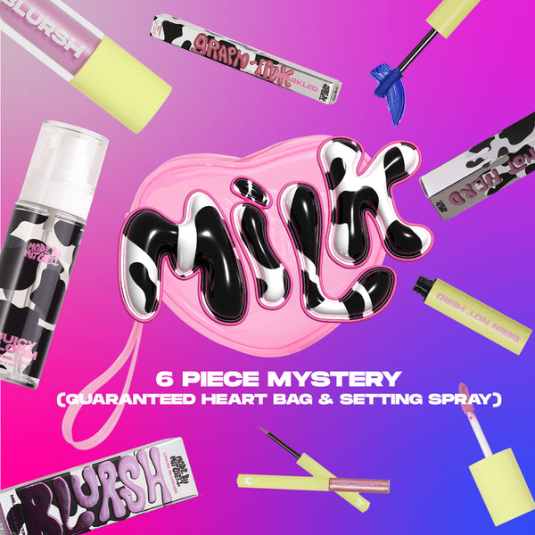Milk Collection 6-Piece Mystery Bundle - Includes: Guaranteed Heart Bag & Setting Spray