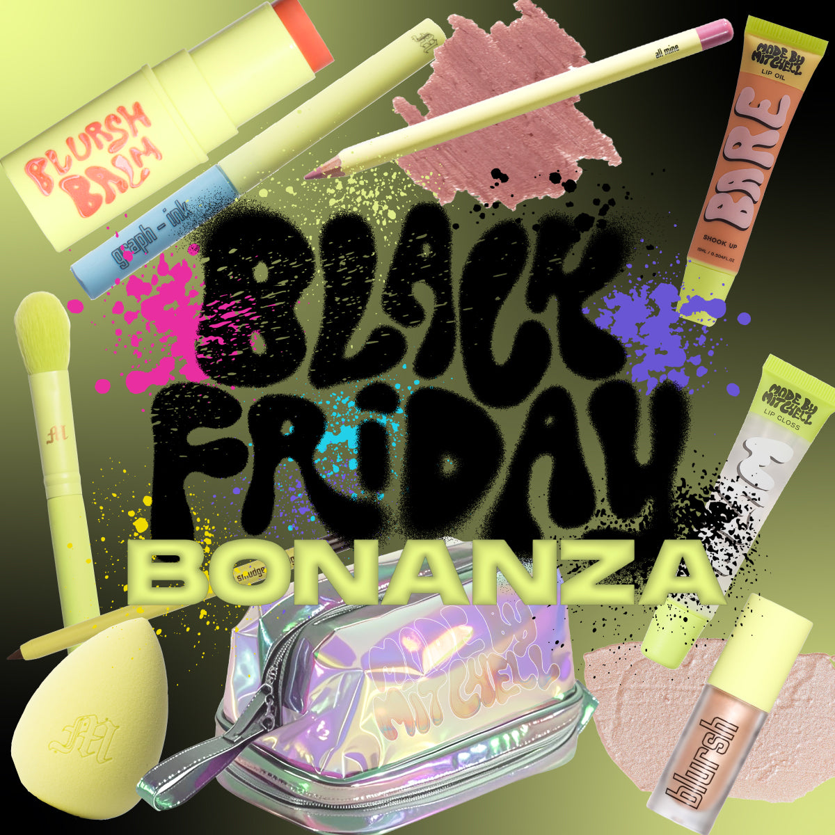 Black Friday Bundle Bonanza - Holographic Jelly Bag (+ 3 Items) & 6 Piece Mystery in a Box