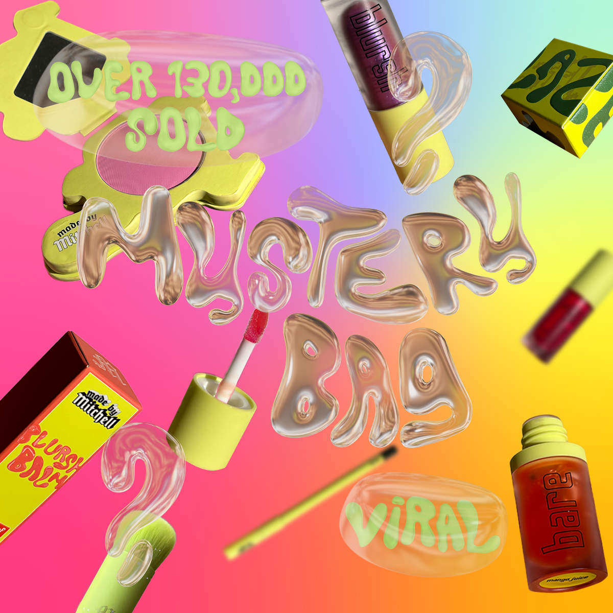 Six Piece Mystery Makeup Bundle