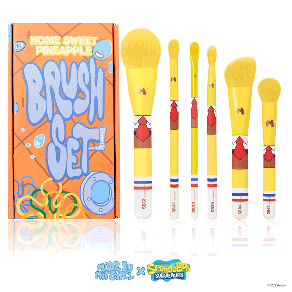 Spongebob Six Piece Brush Set - Home Sweet Pineapple