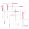 Pink 16 Piece Brush Set & Holographic Barrel Bag