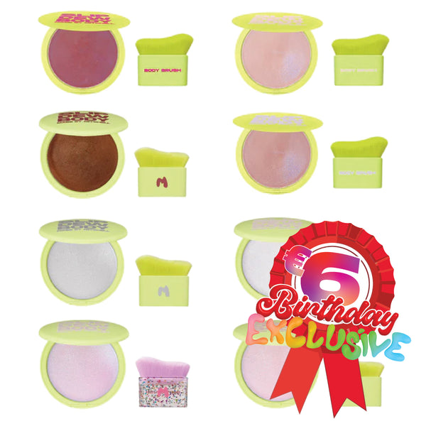 Slip Dew Body Cream Highlighter With Free Body Brush