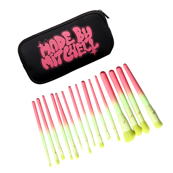 Set di pennelli da trucco 16 pezzi Ombre e astuccio per pennelli